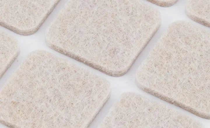 Kendinden yapışkanlı keçe pedler, açık kahverengi