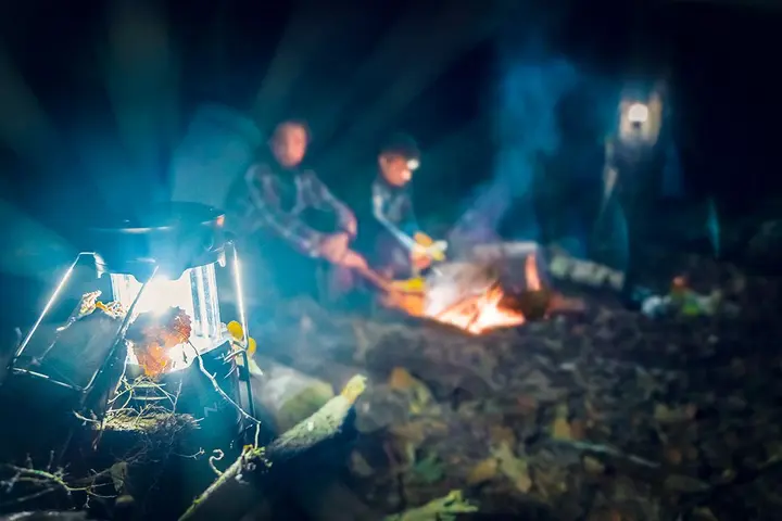 Pilli kamp lambası 200 lm 3xAA 3'ü 1 arada COB LED