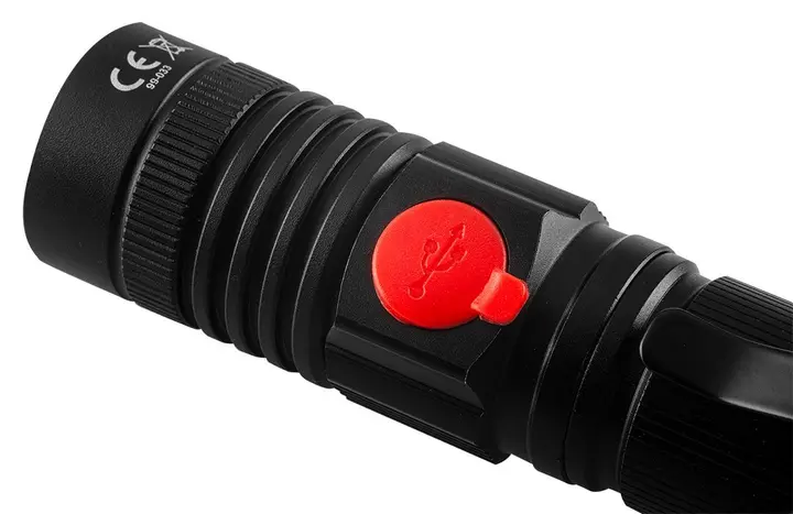 Şarj edilebilir USB el feneri 800 lm 2'si 1 arada CREE T6 LED