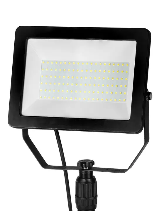Tekli projektör 100W SMD LED 8500lm, 1,8 m tripod üzerinde, kablolu