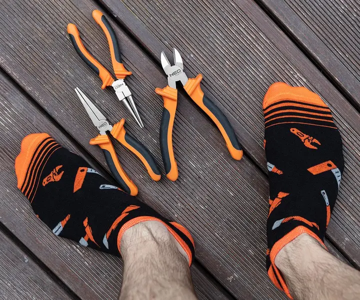 NEO TOOLS kısa renkli çorap, beden