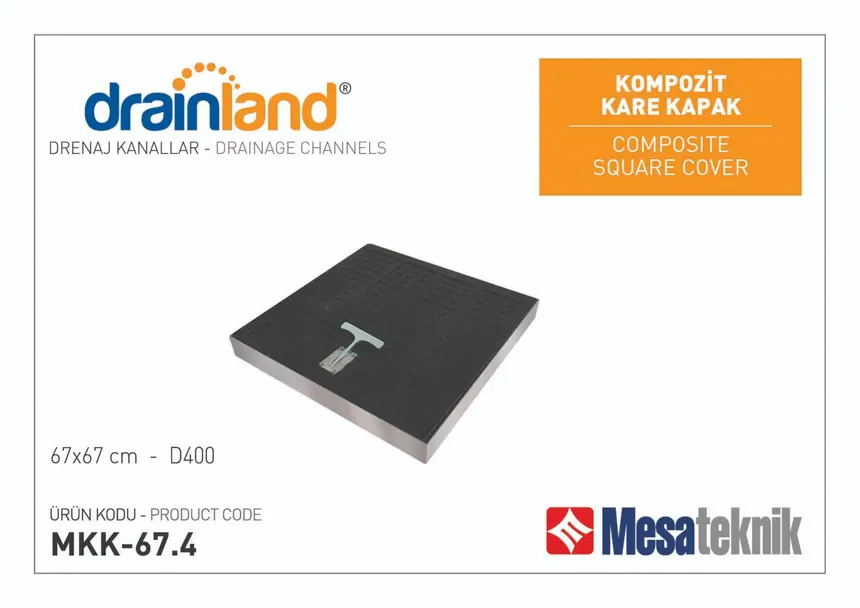 Kompozit Kare Kapaklar - Galvaniz Kasalı
