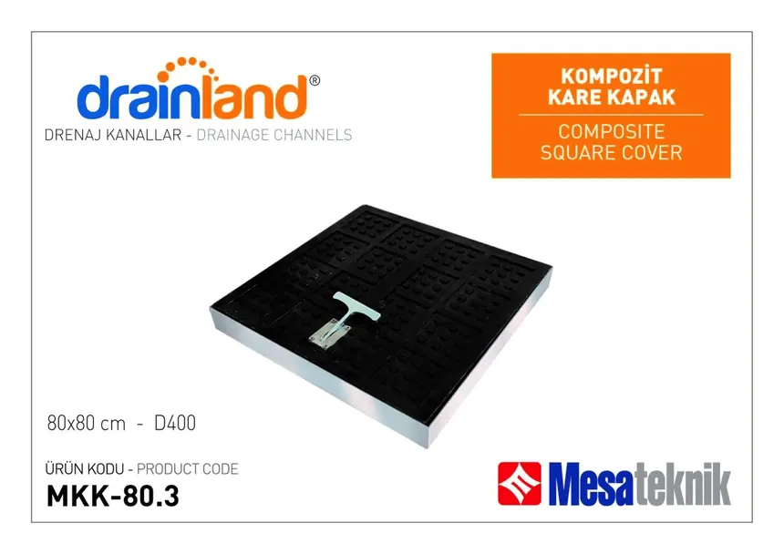 Kompozit Kare Kapaklar - Galvaniz Kasalı