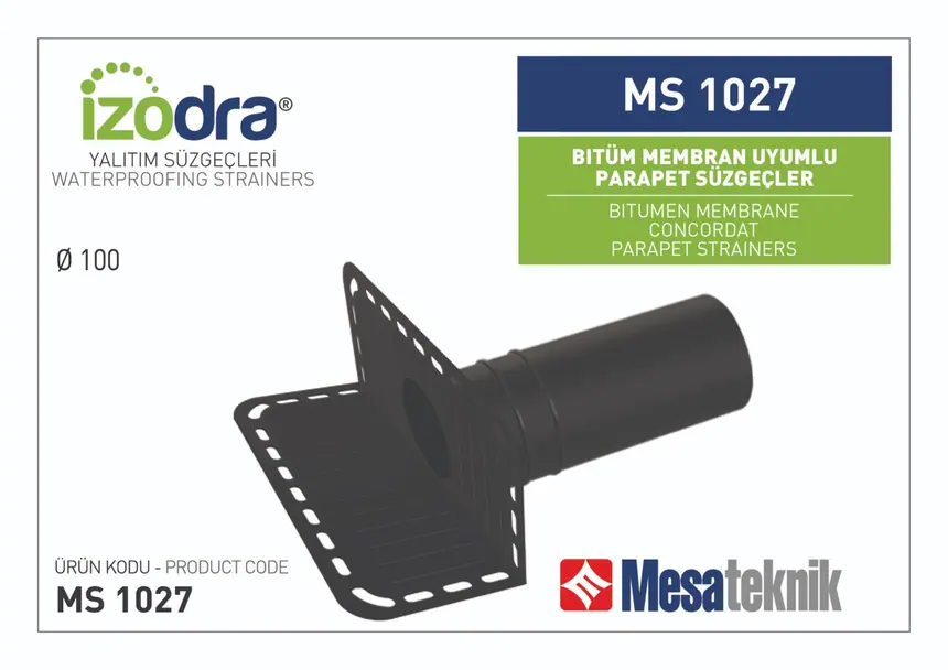 Bitumen-Membrane Compatible Parapet Floor Drains