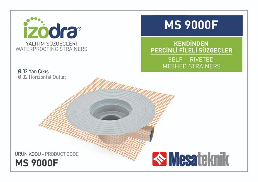MS 9000F Self-Riveted Mesh Floor Drains