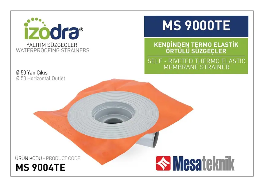 MS 9000TE Kendinden Perçinli Örtülü Süzgeçler