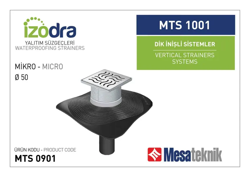 Bitumen-Membrane Compatible Vertical (Downpipe) Twin Drain Systems