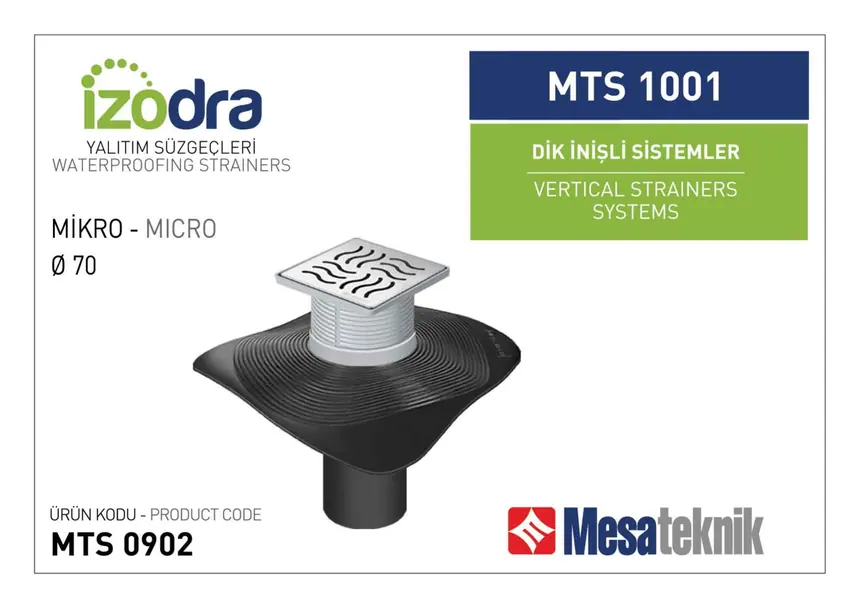 Bitumen-Membrane Compatible Vertical (Downpipe) Twin Drain Systems