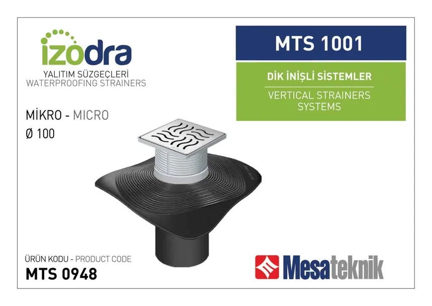 Bitumen-Membrane Compatible Vertical (Downpipe) Twin Drain Systems