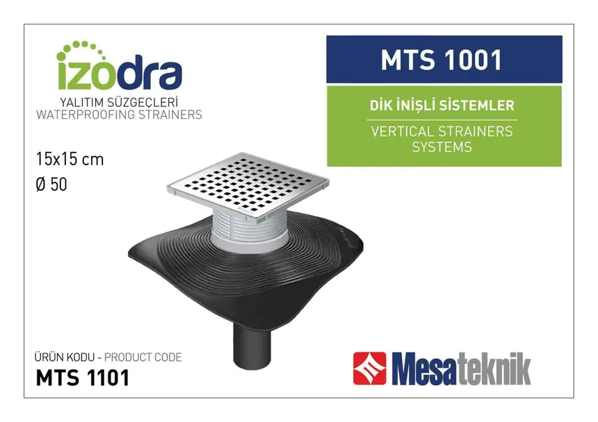 Bitumen-Membrane Compatible Vertical (Downpipe) Twin Drain Systems
