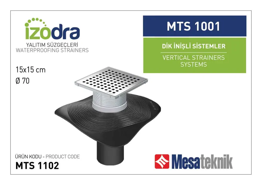Bitumen-Membrane Compatible Vertical (Downpipe) Twin Drain Systems