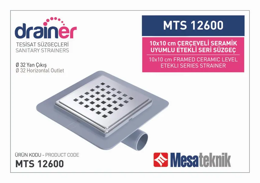 MTS 12600 Flanged Series Stainless Framed 10 cm