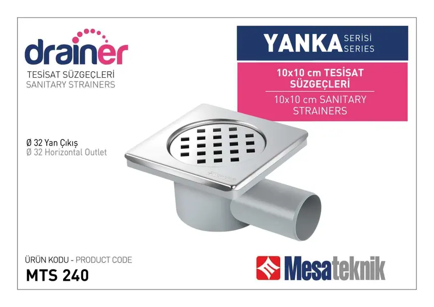 MTS 240 Yanka Series 10 cm Plumbing Drain