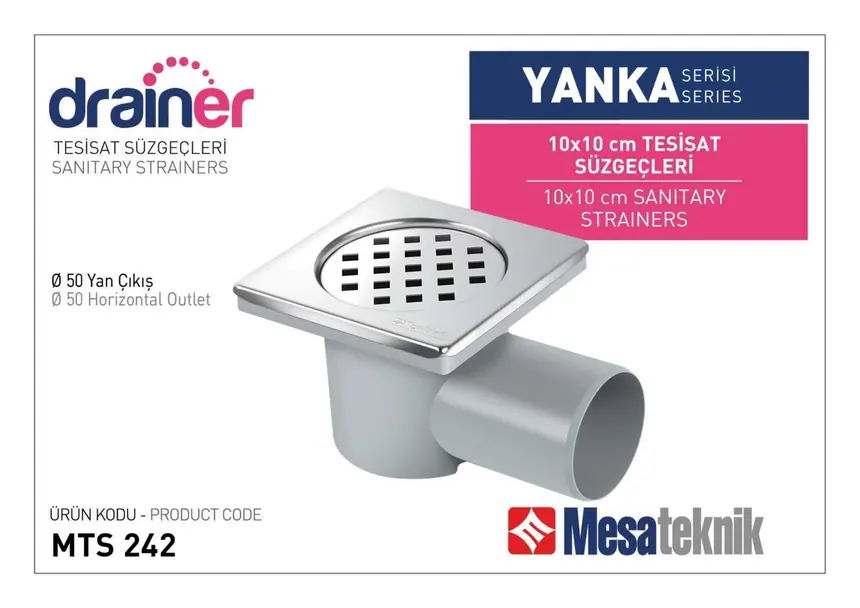 MTS 240 Yanka Series 10 cm Plumbing Drain