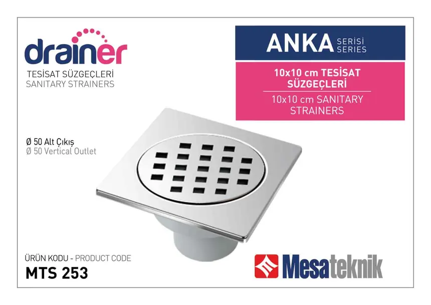 MTS 250 Anka Series Plumbing Floor Drains