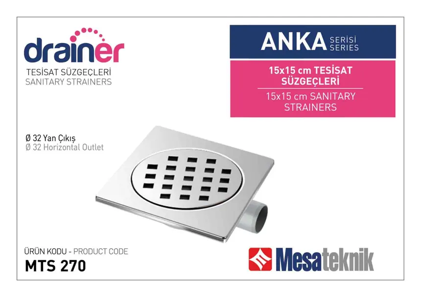 MTS 250 Anka Series Plumbing Floor Drains
