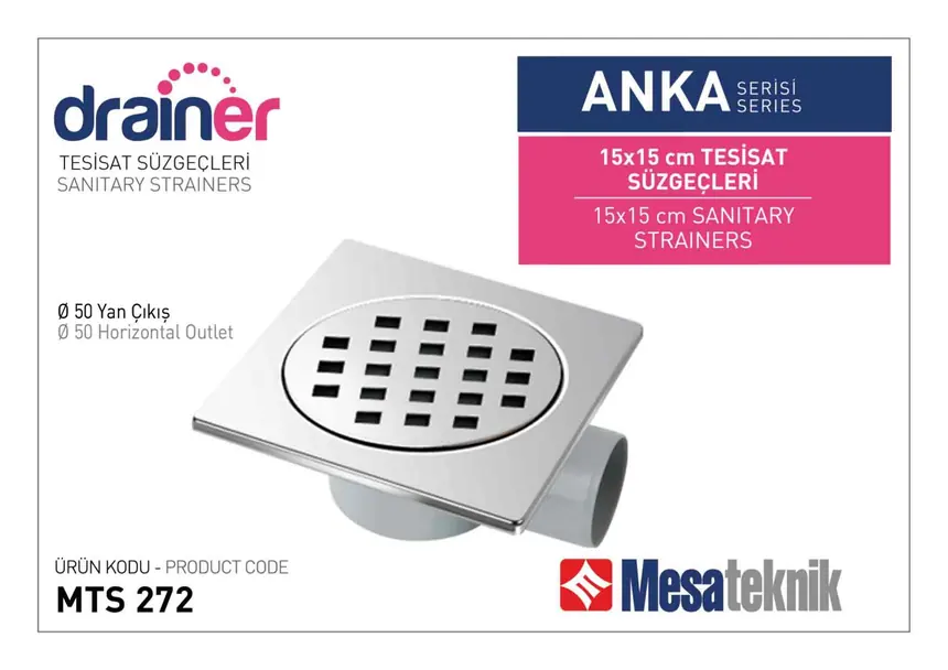 MTS 250 Anka Series Plumbing Floor Drains