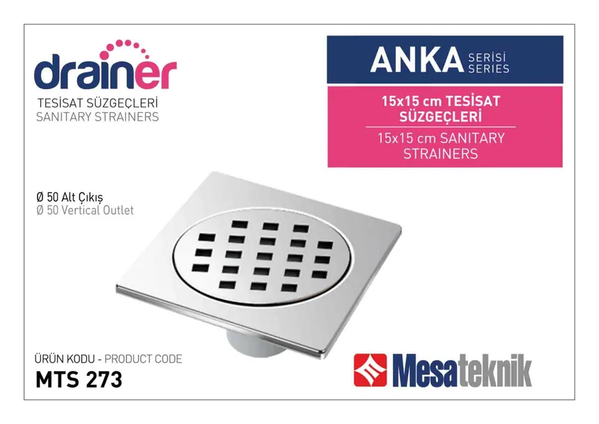 MTS 250 Anka Series Plumbing Floor Drains