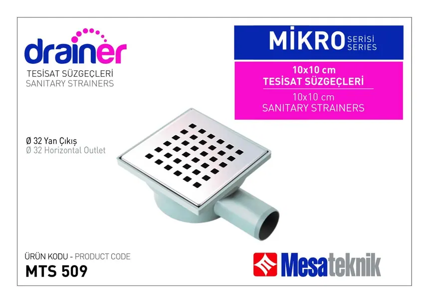 MTS 508 Mikro Arte Series Plumbing Drain