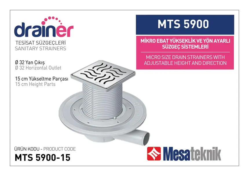 MTS 5900 Micro Size Height- & Direction-Adjustable Plumbing Systems