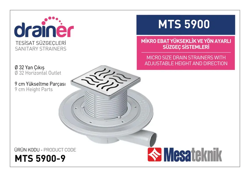 MTS 5900 Micro Size Height- & Direction-Adjustable Plumbing Systems