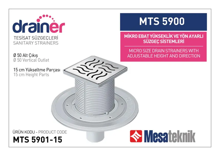 MTS 5900 Micro Size Height- & Direction-Adjustable Plumbing Systems