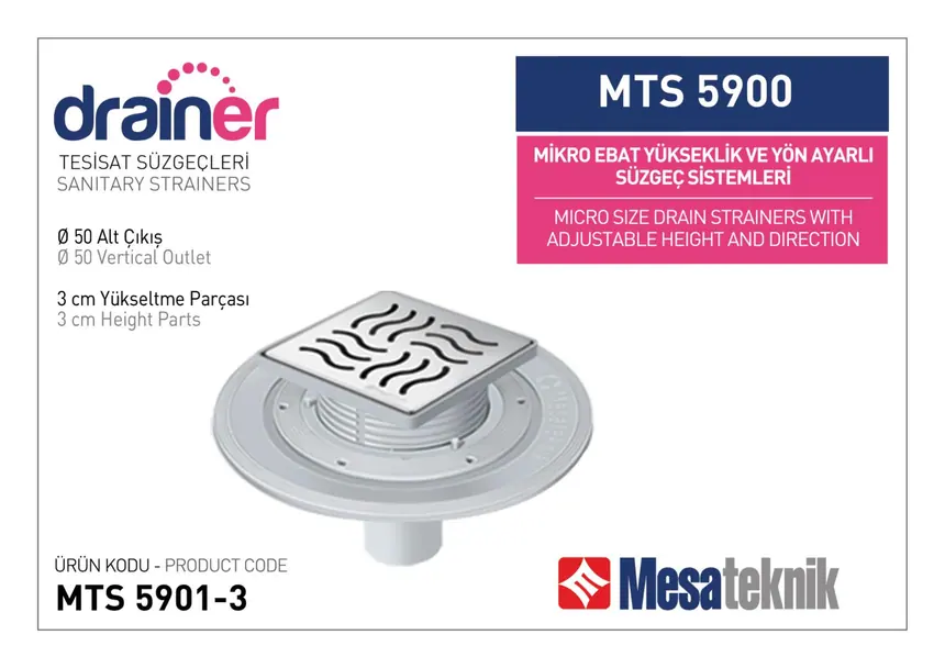 MTS 5900 Micro Size Height- & Direction-Adjustable Plumbing Systems