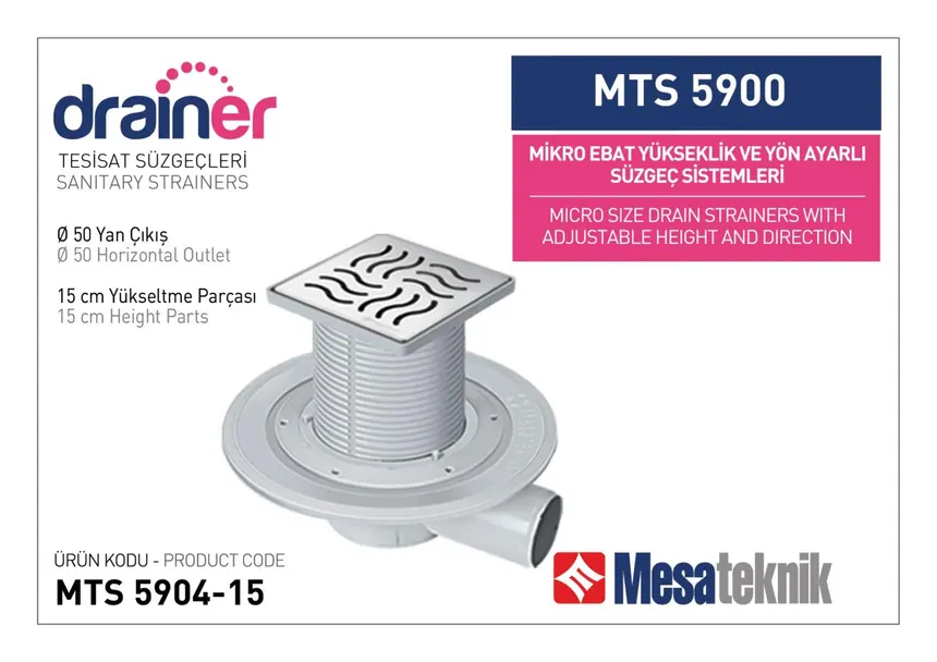 MTS 5900 Micro Size Height- & Direction-Adjustable Plumbing Systems