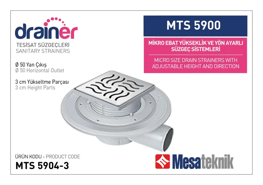 MTS 5900 Micro Size Height- & Direction-Adjustable Plumbing Systems