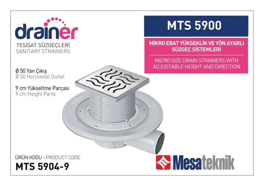 MTS 5900 Micro Size Height- & Direction-Adjustable Plumbing Systems