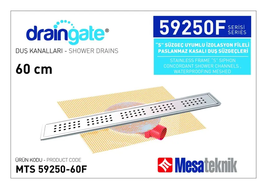 MTS 59250F S Sifon Uyumlu İzolasyon Fileli Paslanmaz Kasalı Seri