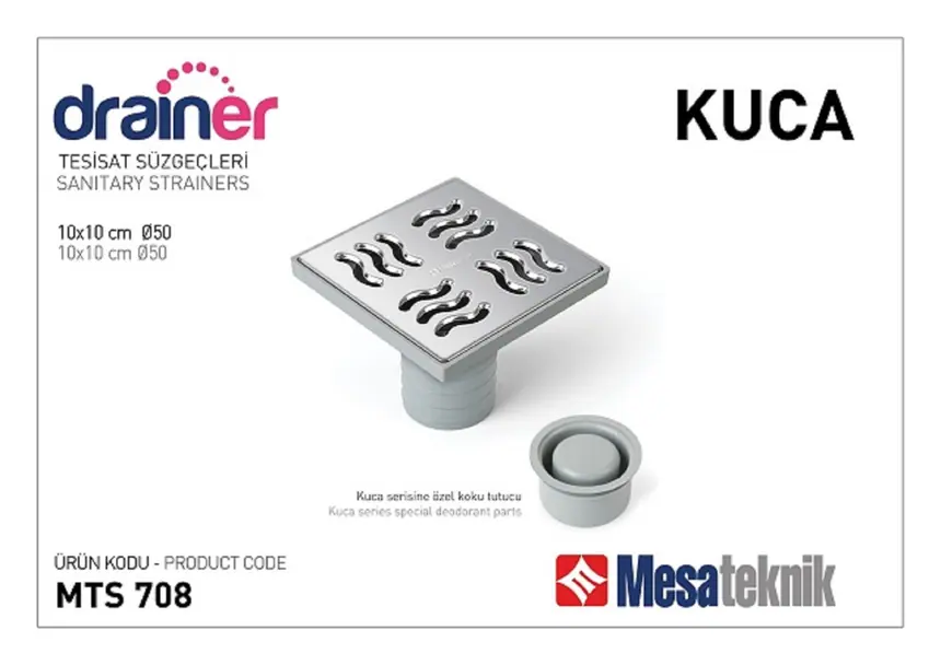 MTS 708 Kuca Series Stainless Grated Floor Drains