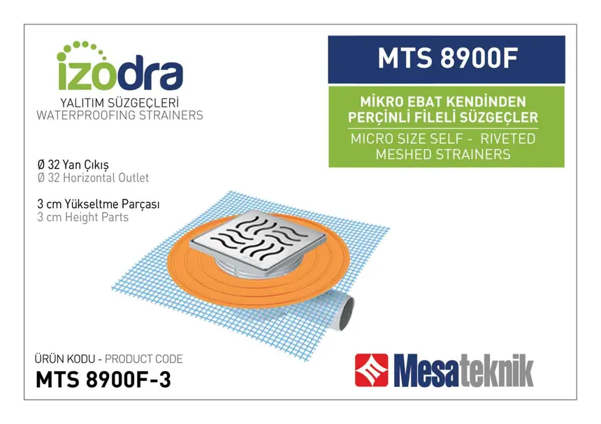 MTS 8900F Kendinden Riveted Mesh Drain Systems Micro Size