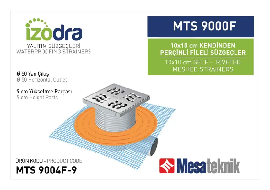 MTS 9000F Kendinden Riveted Mesh Drain Systems 10 cm
