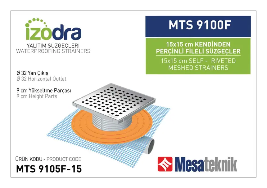 MTS 9100F Kendinden Riveted Mesh Drain Systems 15 cm