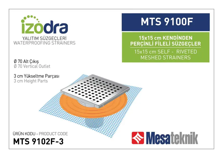 MTS 9100F Kendinden Riveted Mesh Drain Systems 15 cm