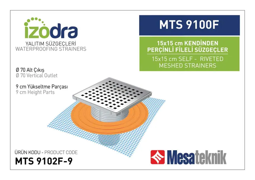 MTS 9100F Kendinden Riveted Mesh Drain Systems 15 cm
