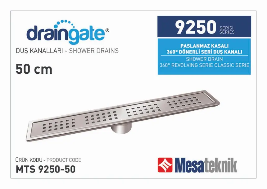 MTS 9250 Paslanmaz Gövdeli 360º Dönerli Seri