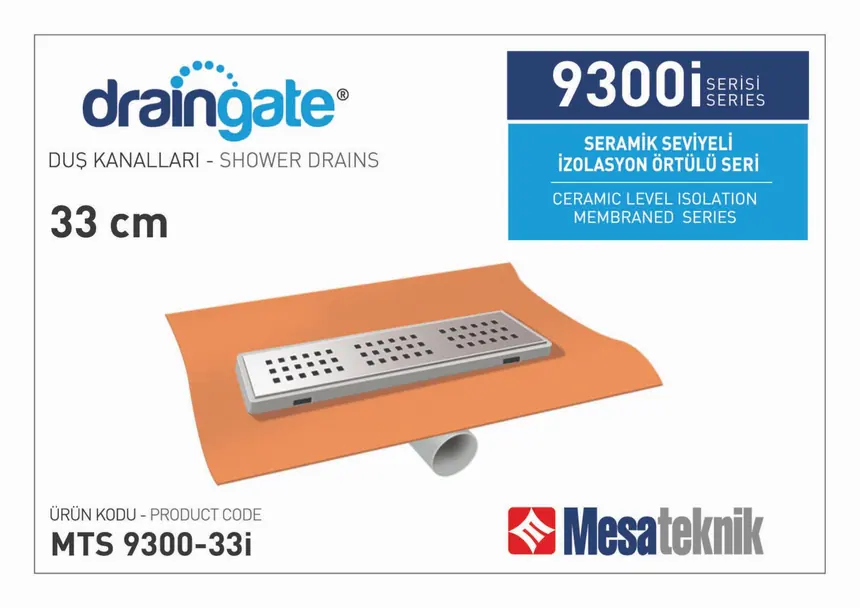 MTS 9300I Tile-Level Waterproofing Membrane-Covered Series