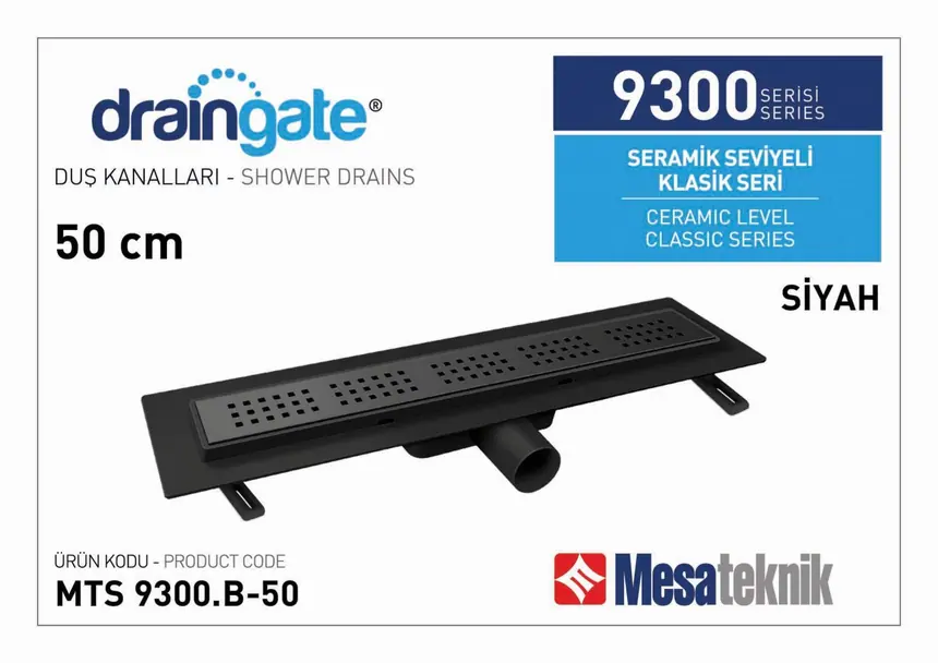 MTS 9300B Tile-Level Classic Series Matte Black