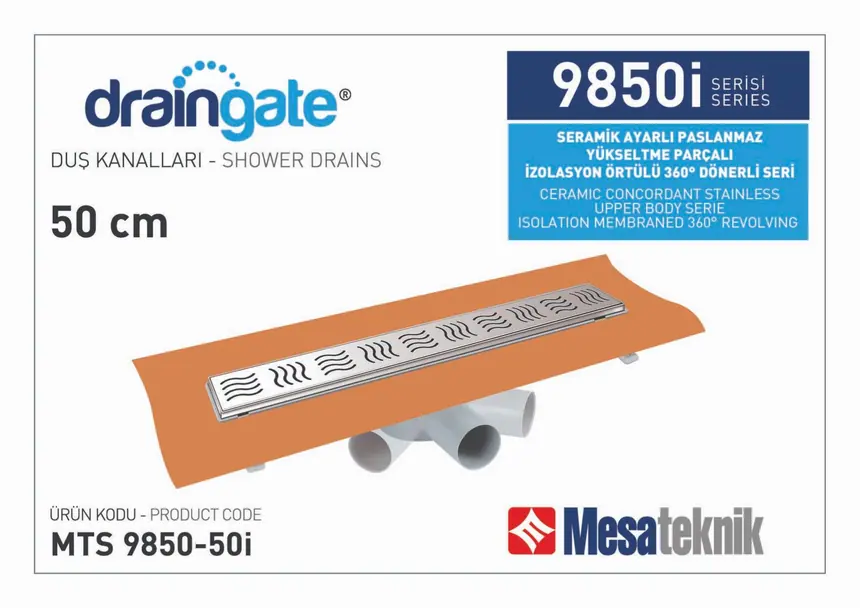 MTS 9850I Seramik Ayarlı Yükseltme Parçalı 360º Dönerli İzolasyon Örtülü