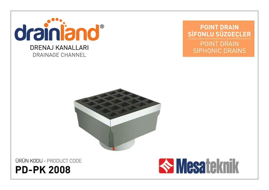 Point Drain Trapped Floor Drains