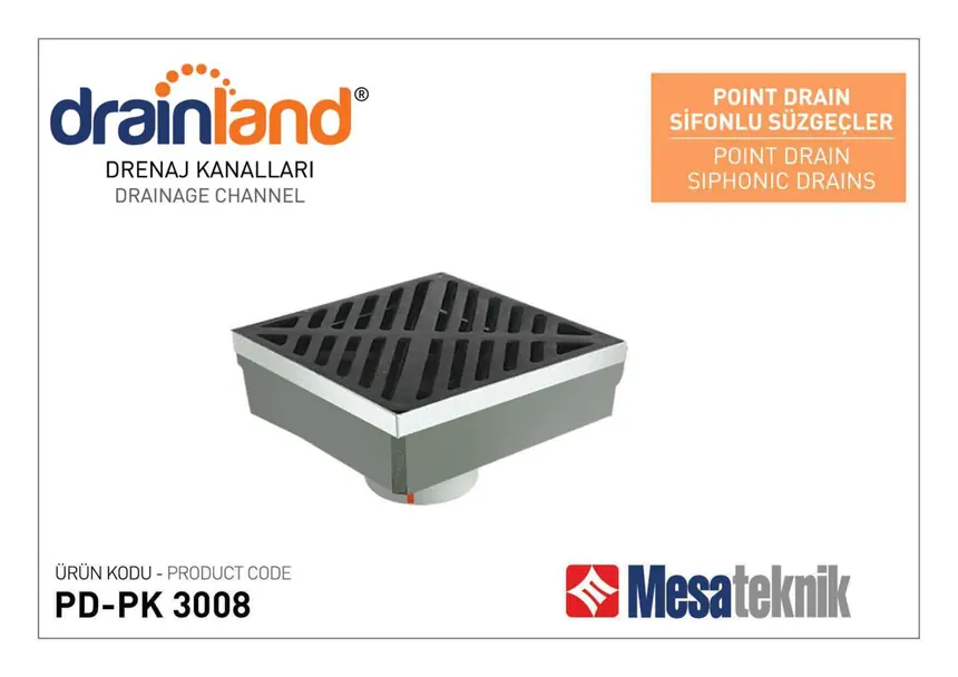 Point Drain Trapped Floor Drains