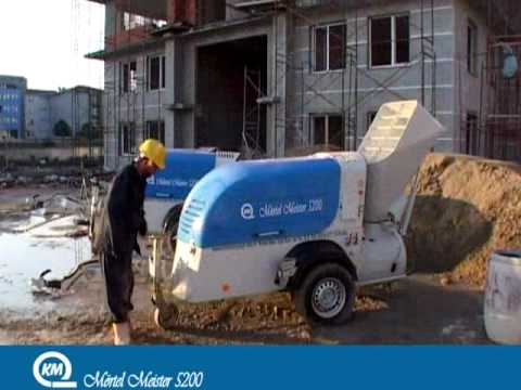 Mörtel Meister 5200 mit Beschicker DRUCKLUFT MISCH- UND FÖRDERANLAGE