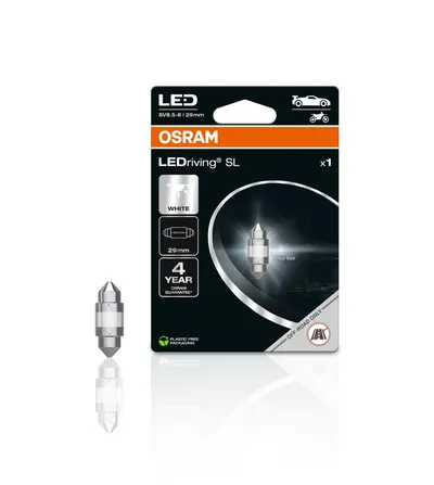 LEDriving SL C5W 6438 WHITE 6438DWP-1BL