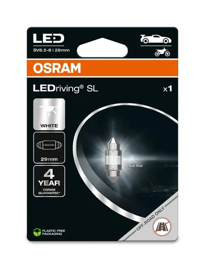 LEDriving SL C5W 6438 WHITE 6438DWP-1BL
