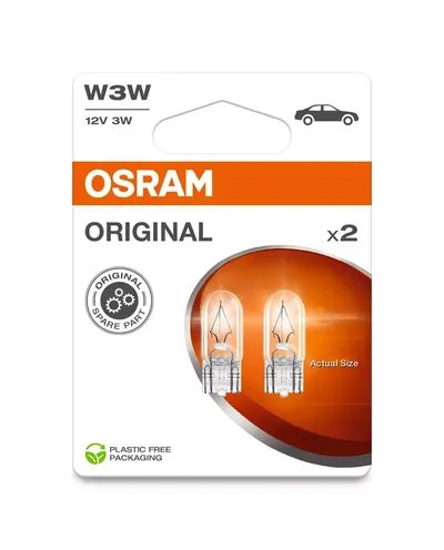 ORIGINAL - GLASS WEDGE BASE W3W 12 V