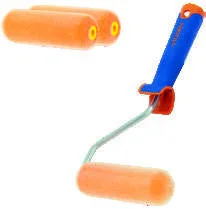 2'li Mini Flok Kaplı Çift Yuvarlak Uçlu Rulo Yünü 6 cm