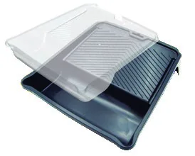 Mavi Yassı Plastik Boya Teknesi 22 cm