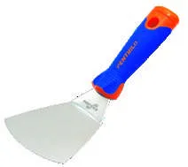 Bimaterial Curved Putty Knife Stainless Steel